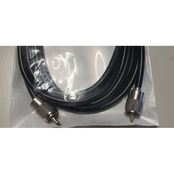 Coax kabel met 2 pl pluggen 3 meter